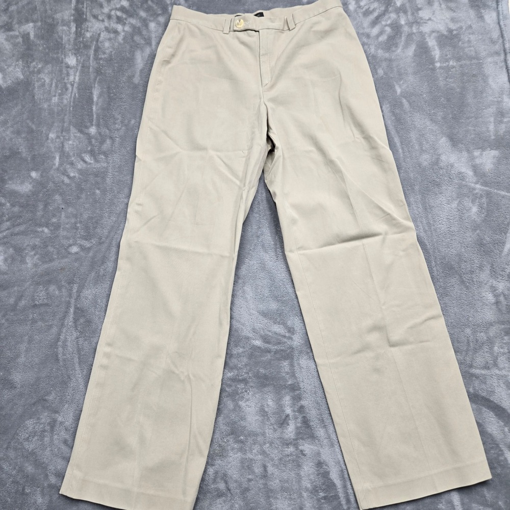 Banana Republic Factory Khaki Chino Pants Womens 30x29 Wide Leg Tan Trousers